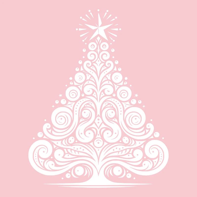 Modern tree with festive elegance and ornaments