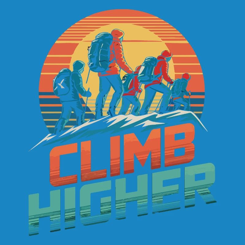 Grimpez plus haut Retro Hikers