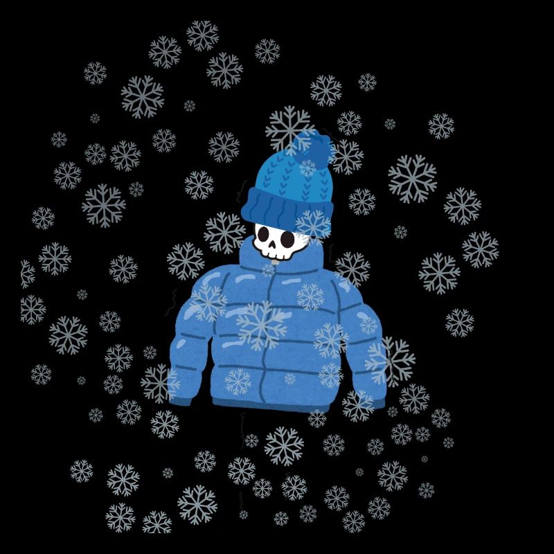 Way too cold skeleton