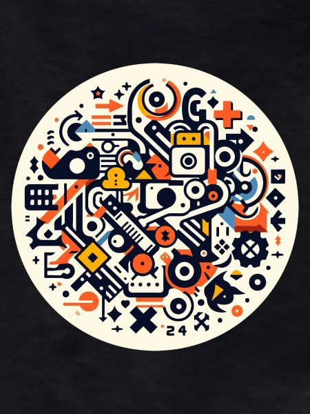 Abstract Symphony of Technology