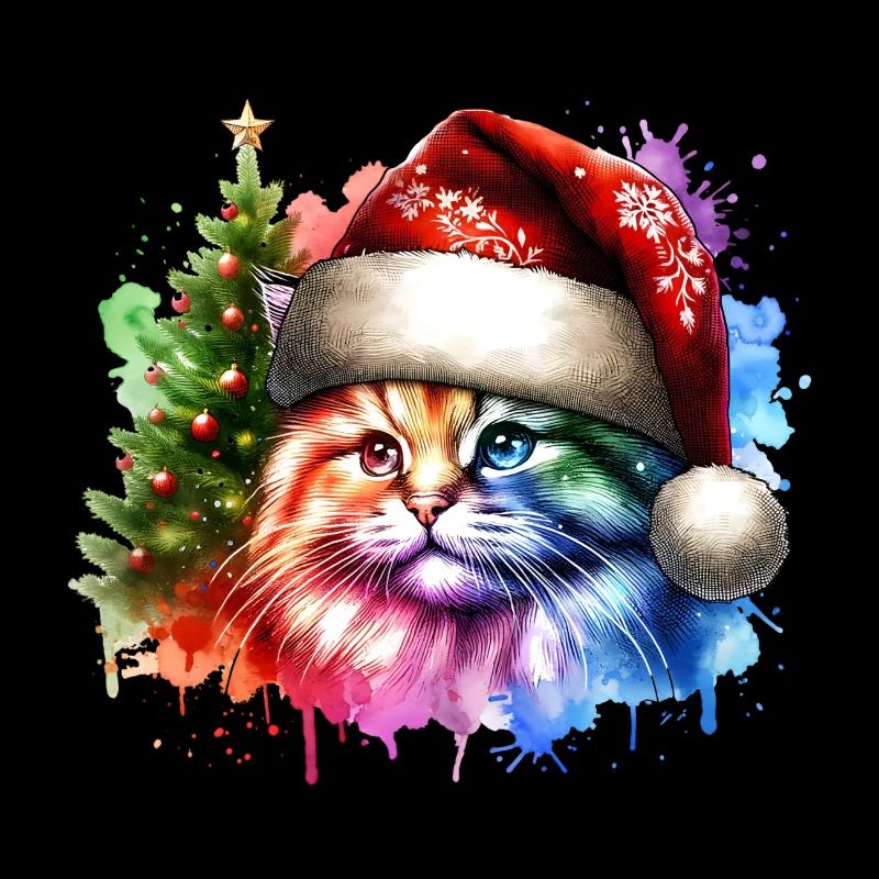 Chat mignon Noël