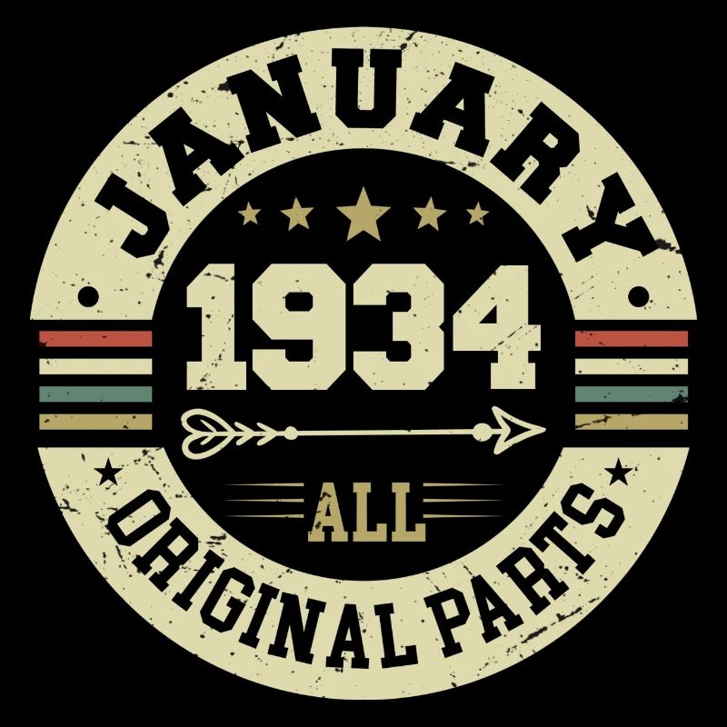 Janvier 1934 - Anniversaire en janvier 1934