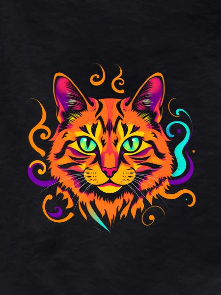 Coole bunte Katze