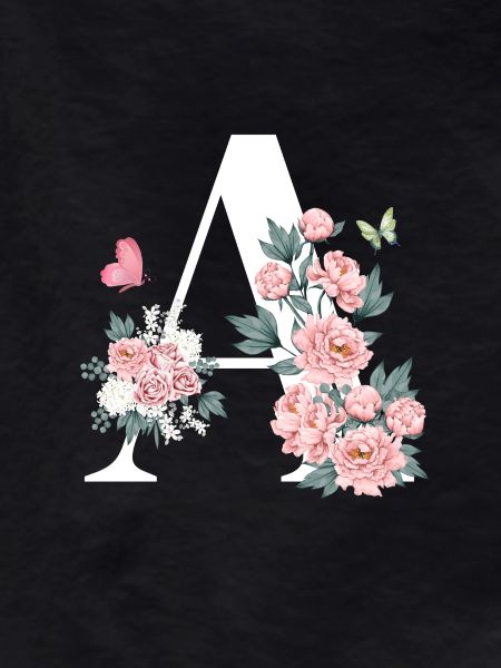 Pink Floral Letter