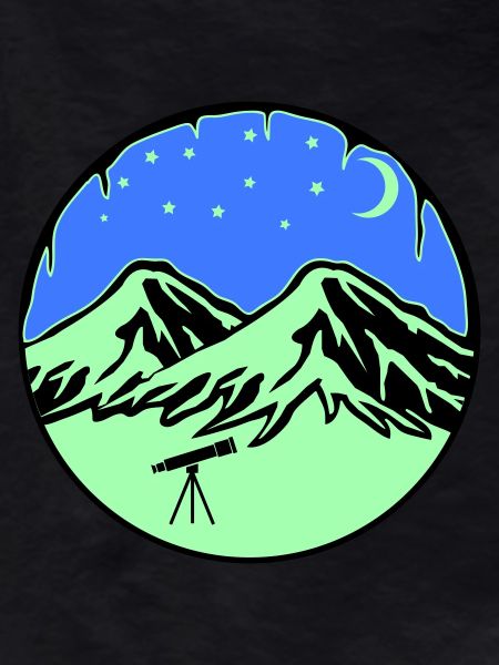 Starry Sky Mountains Telescope