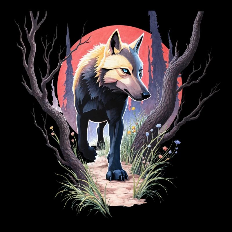 Wolf on the hunt