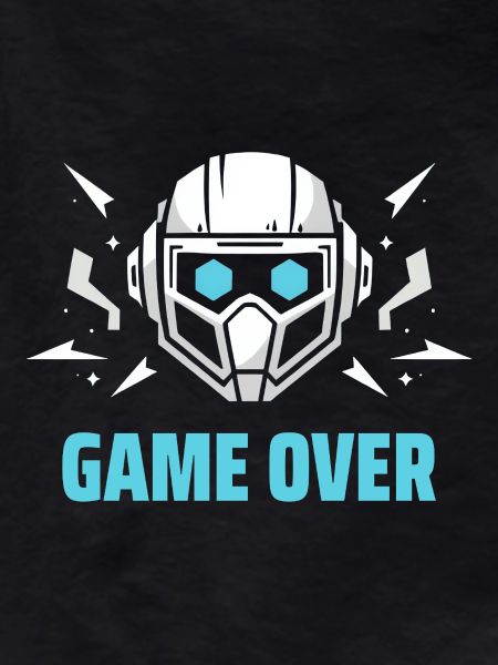 Futuristic Headset - "Game Over"
