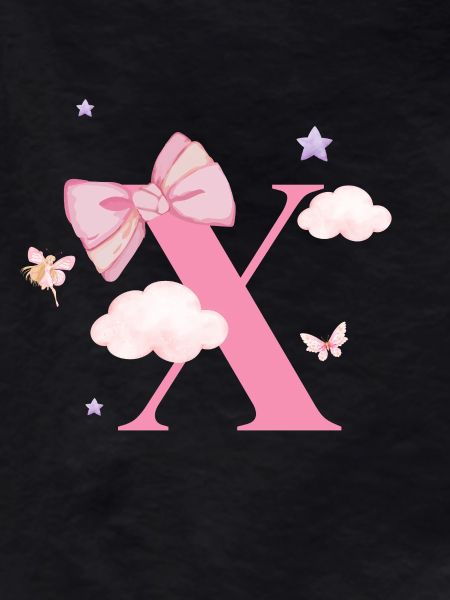 Letter x Pink Clouds