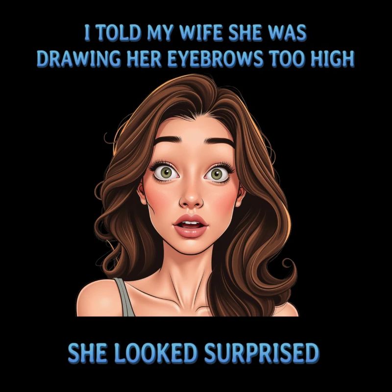 Too high eyebrows