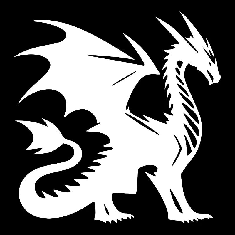 Fantasy Drache mit Flügeln aus dem Mittelalter