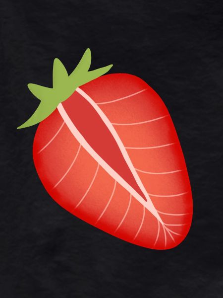 strawberry half