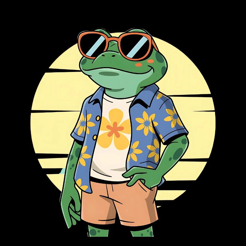 Funny Summer Frog