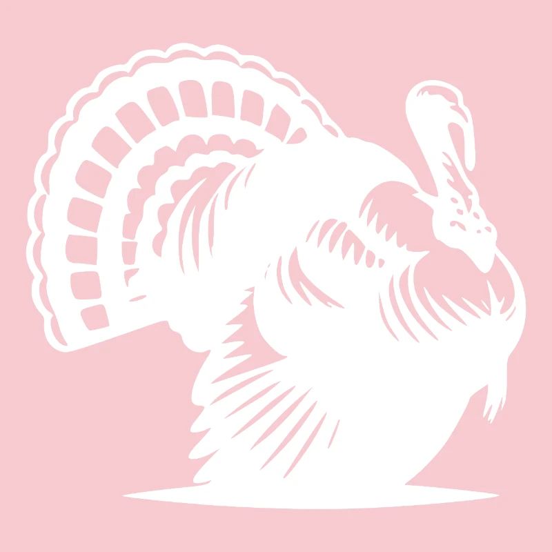 Huge fat turkey with feathers feathers