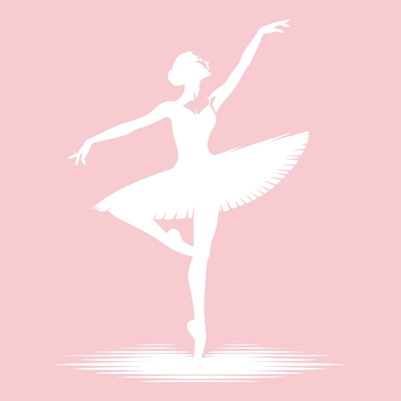 Conception de danse esthétique avec pose classique