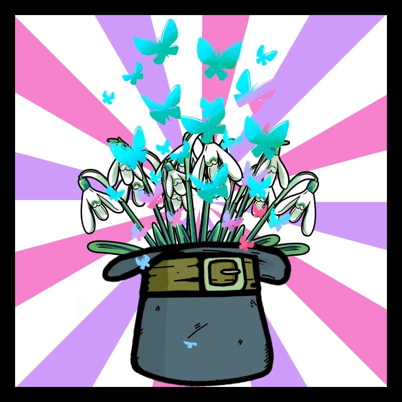 Chapeau Conjure Printemps Début Fleurs Fleur