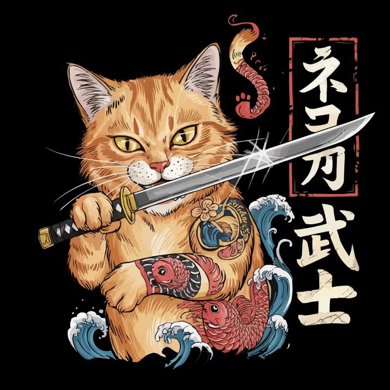 Chat samouraï