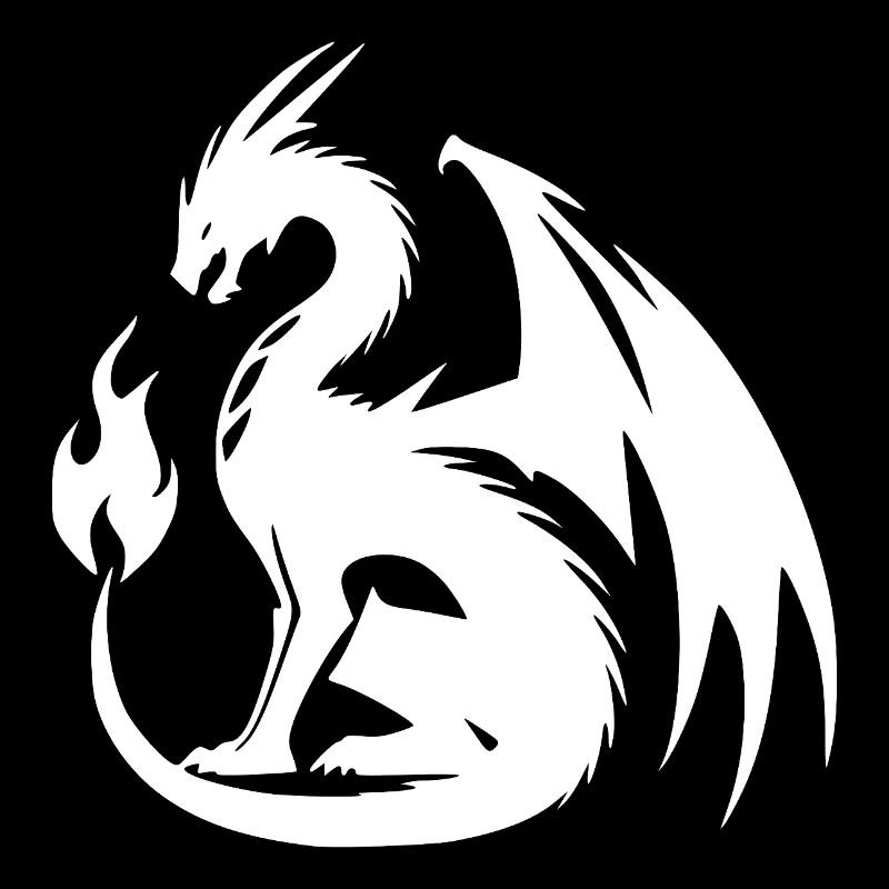 Dragon géant en colère avec d’énormes ailes
