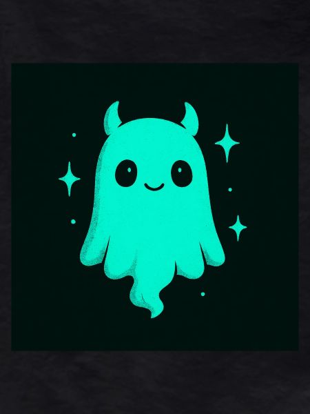 cute cyan ghost
