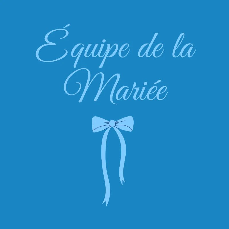 Team The Bride Blue Bow