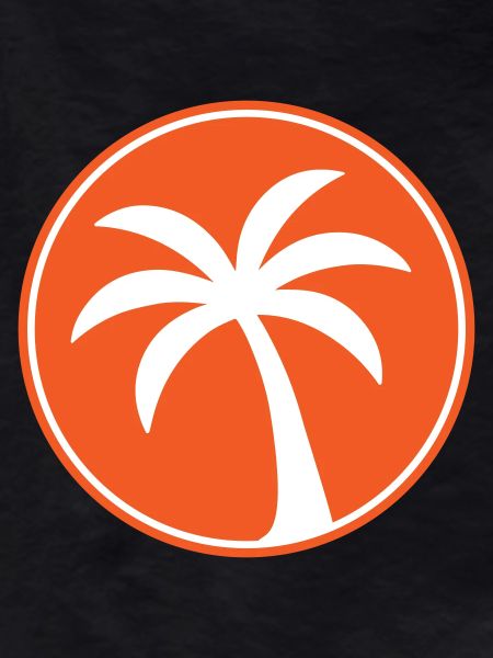 Palm tree icon beach