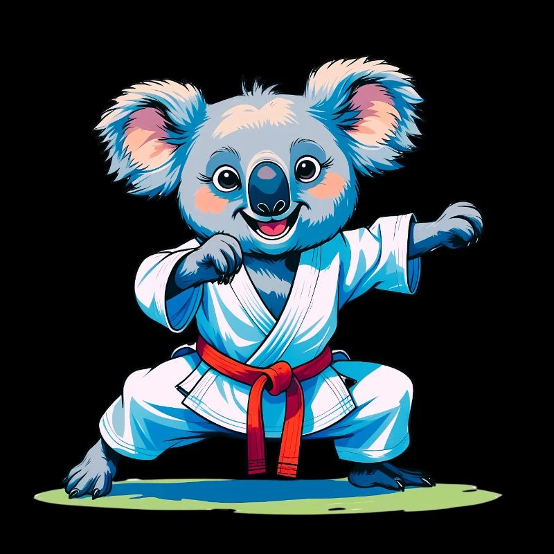 Koala faisant du karaté