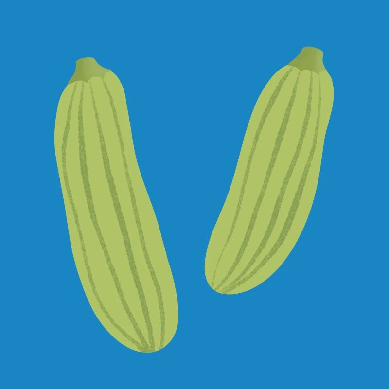 Courgettes rayées
