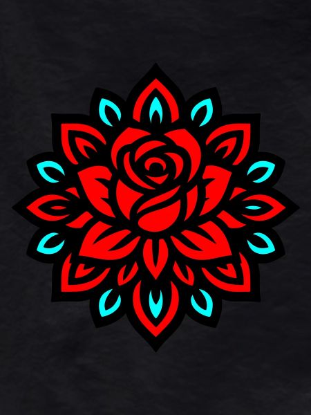 Rose Mandala Flower