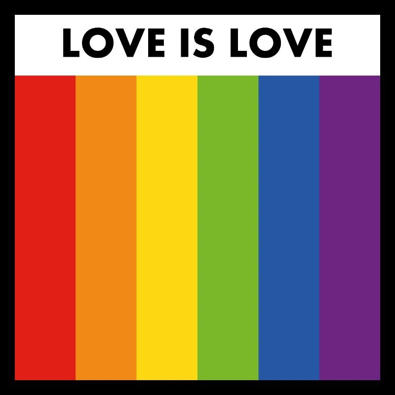 LOVE IS LOVE pride flag