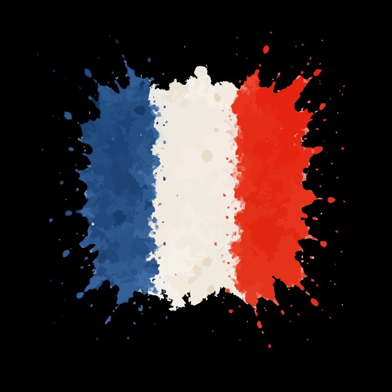 France Flag Blobs