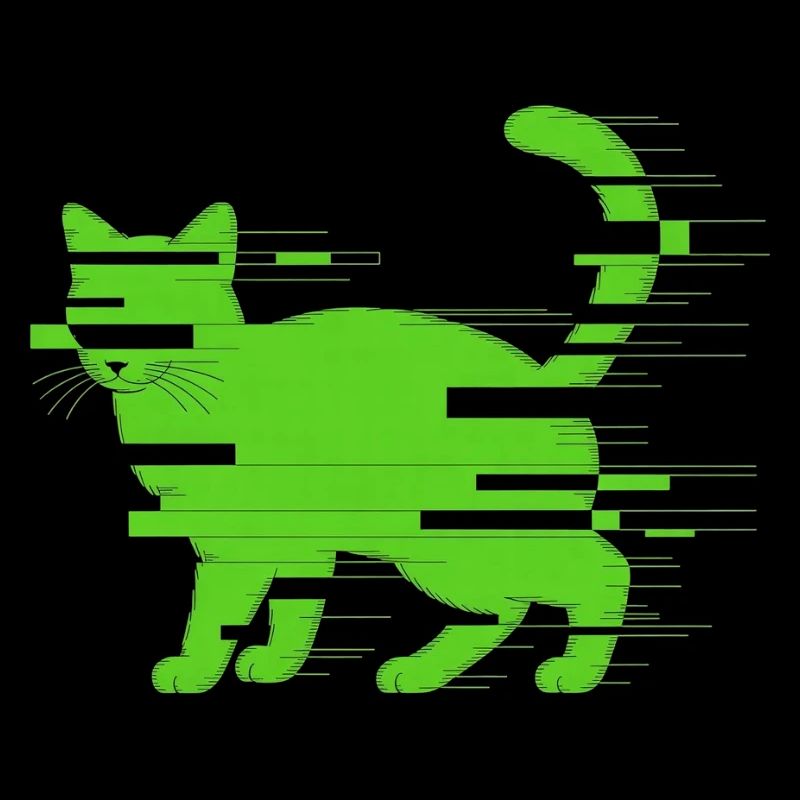 Glitch Katze