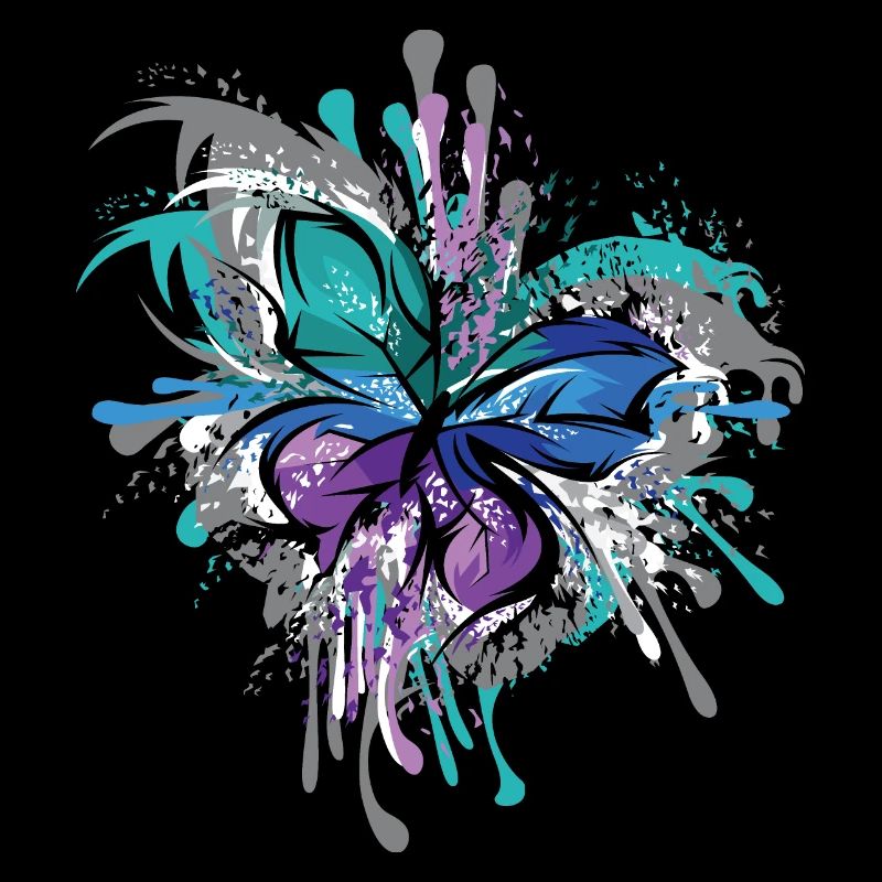 Schmetterling Symbol Illustration Explosion Farben