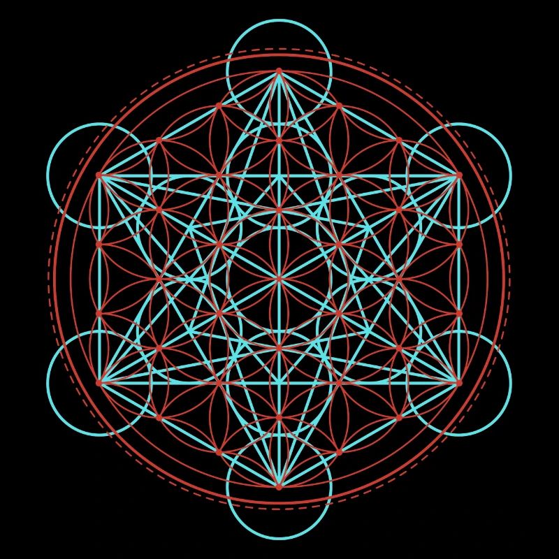 Lebendige Blume des Lebens Geometrie