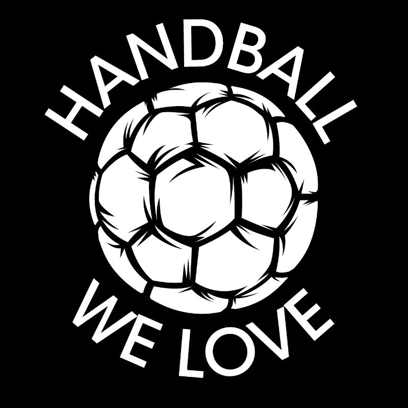 Handballer, nous aimons Handball Symbole de balle Logo de l’équipe
