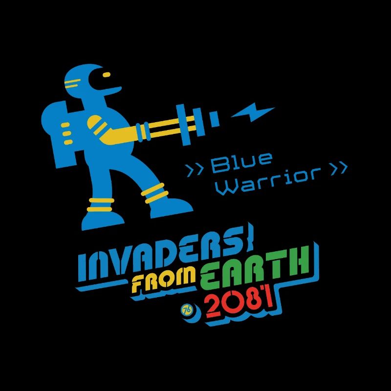 Invaders From Earth 2081 BLUE WARRIOR