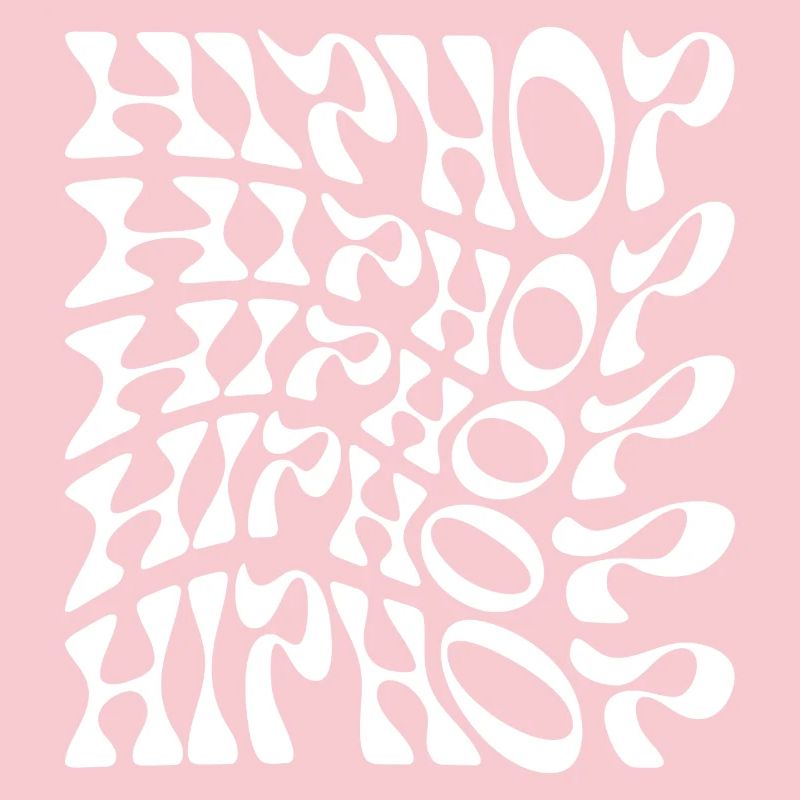 Hip Hop Swirl Abstract typography Pattern