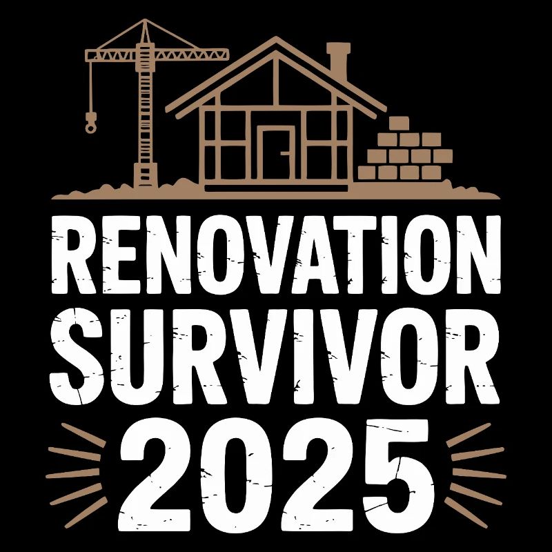 Renovation Survivor 2025 Construction Humor Design