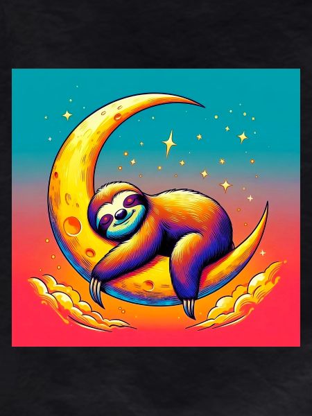 Sloth sleeps on the Moon