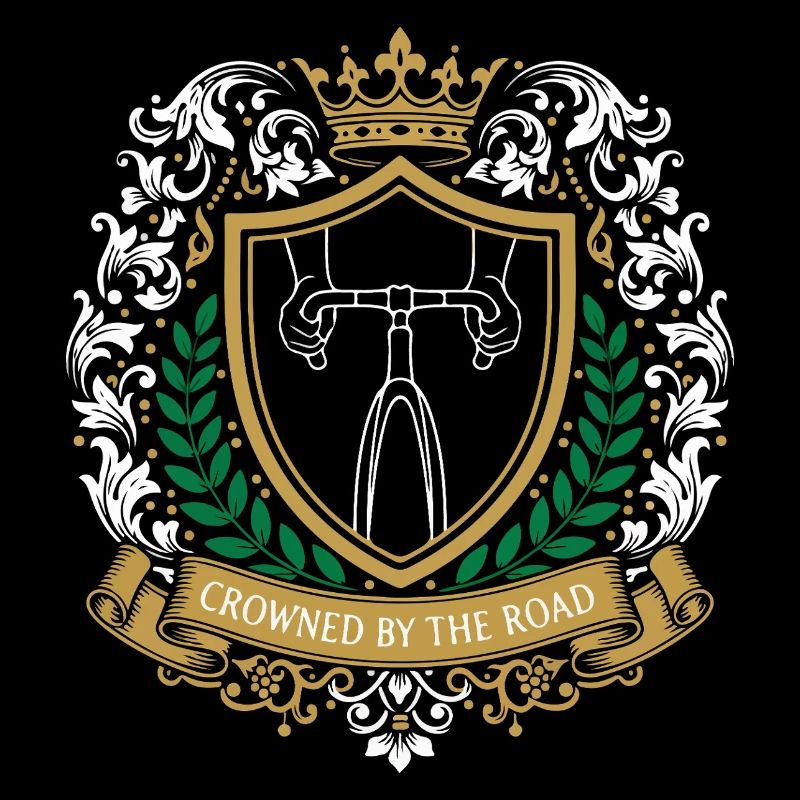 Emblème du blason royal du cyclisme