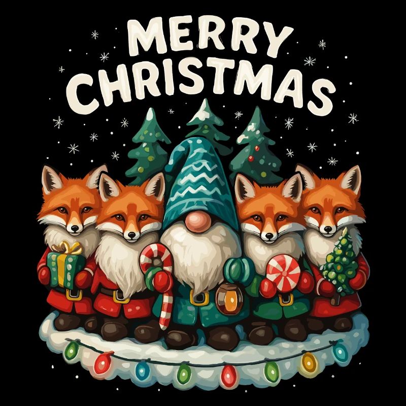 Funny Red Fox Christmas Gift Cute