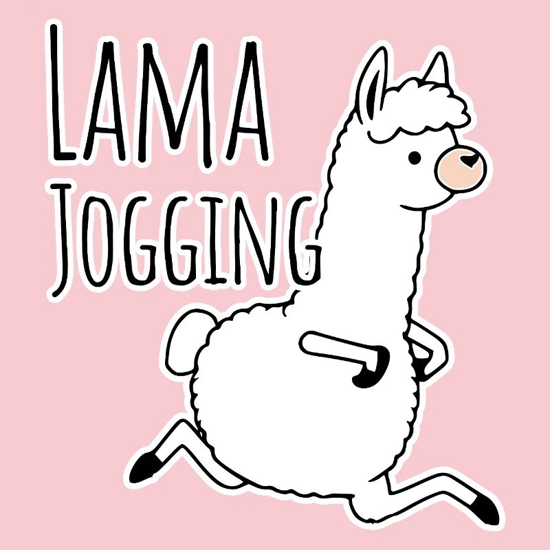 Llama jogging - funny, he jogs like a llama!