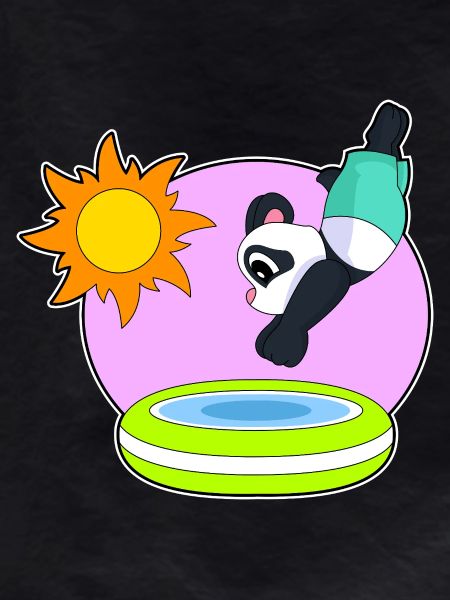 Panda Swimming Pool Summer