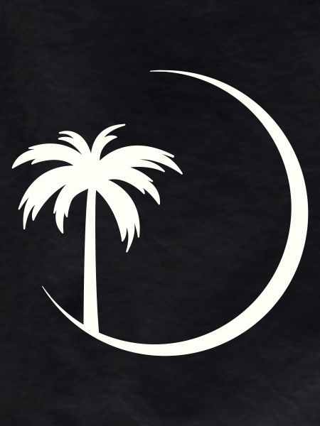 Palm Circle Silhouette