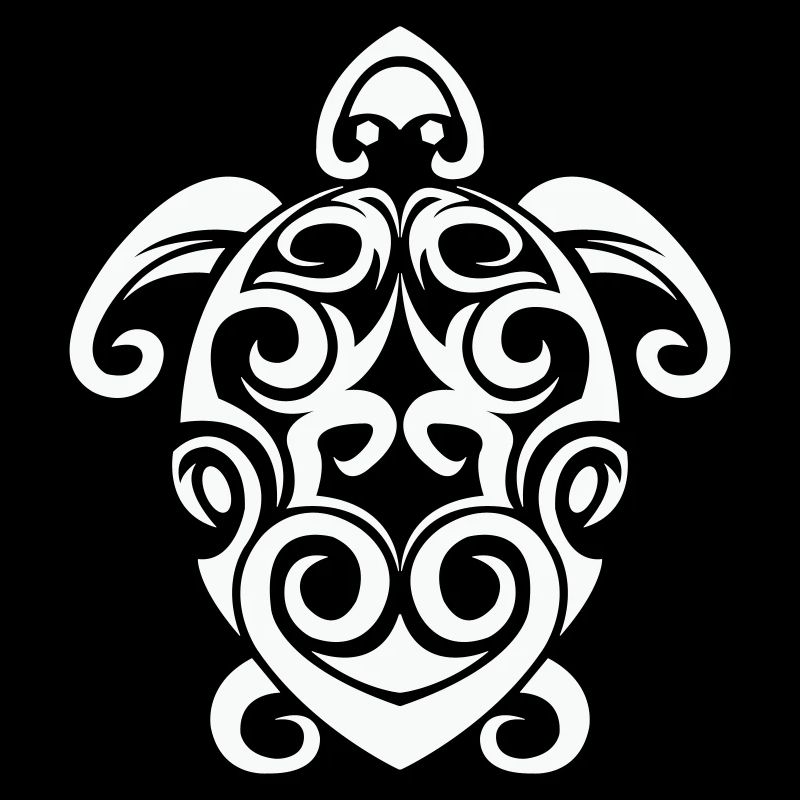 Tribal Schildkröte Spirale