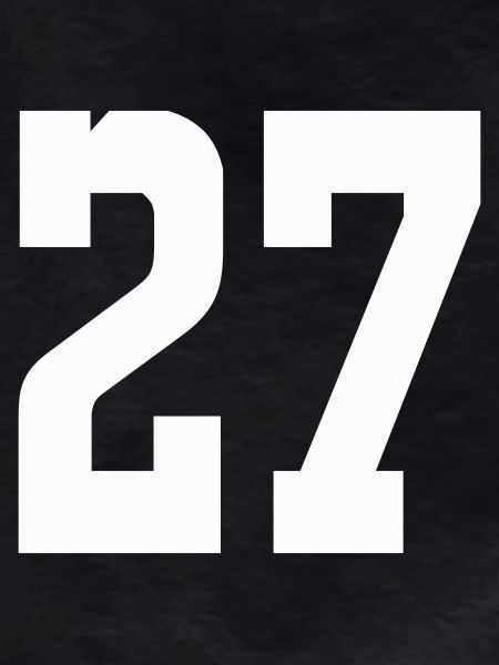 Numerals 27 Contrast Design