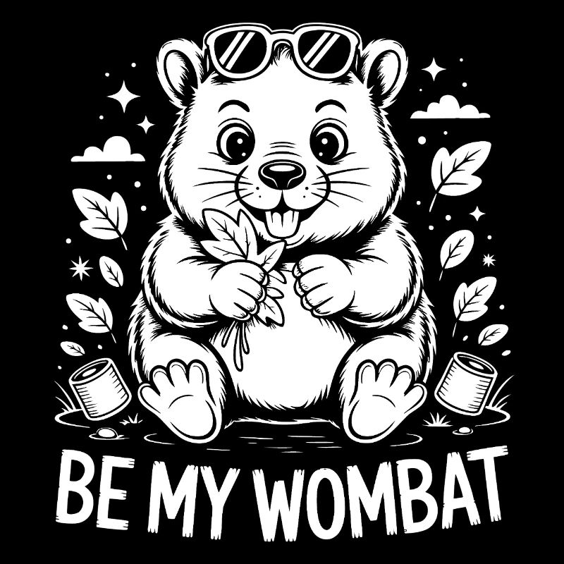 Be My Wombat – Cute Wombat