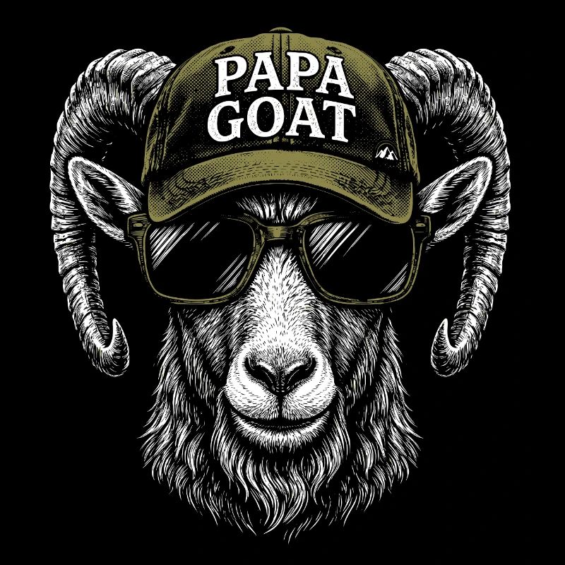 Papa Goat Cap Retro Hipster