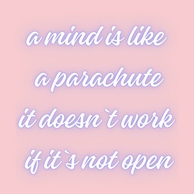 Open Mind Parachute Zitat