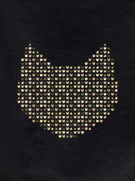 A cat made of cats