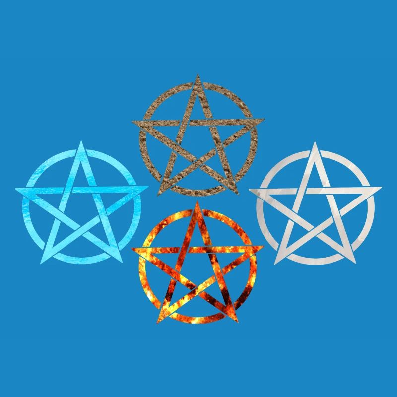 Pentagram Four Elements