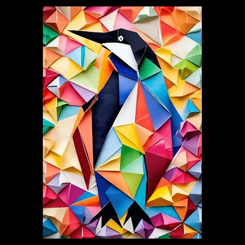 Pingouin en origami